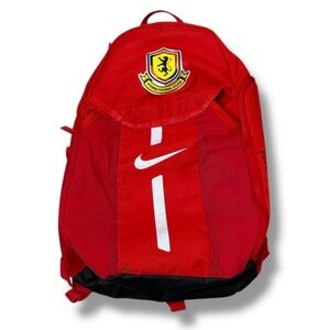 Nike Soccer Red Black Academy Team Backpack DC2647-657 30L Logo